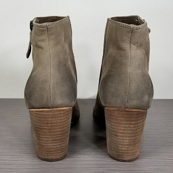 BP. 'Trolley' Ankle Bootie, Taupe Perforated Leather, Womens Various Sizes - Picture 5 of 9